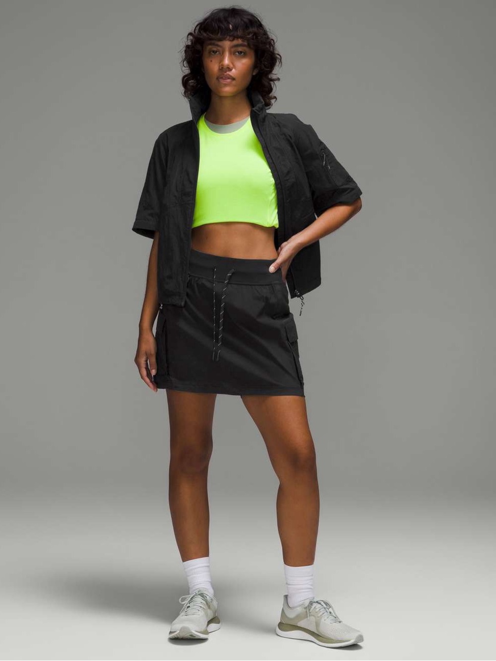 Lululemon. Multi-Pocket Cargo High-Rise Hiking Skirt. Black
